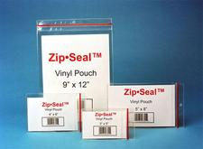 Aigner-Index Zip-Seal Vinyl Pouches